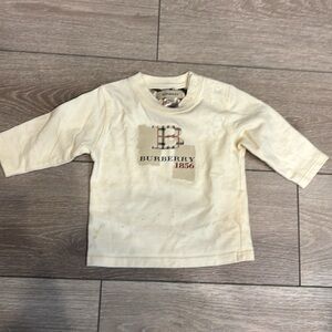 Burberry kids long sleeve tee size 6mo